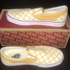 Yellow Checkered Vans